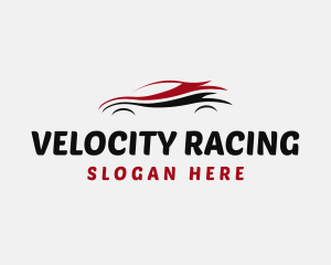 Car Sedan Automobile Racing logo design