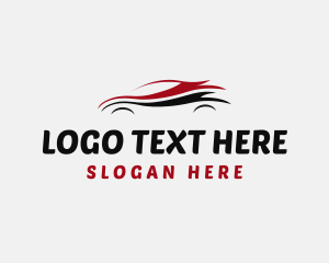 Car Sedan Automobile Racing Logo