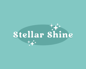 Retro Sparkle Star logo design