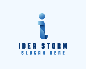 Internet App Letter I logo design