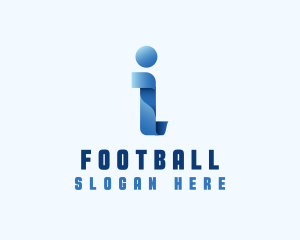 Online - Internet App Letter I logo design