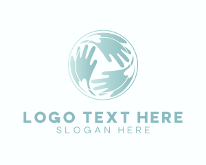 Support - Hand Support Charity logo design