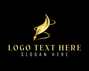 Notary - Quill Sign Writing logo design