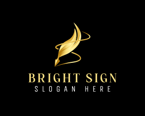 Sign - Quill Sign Writing logo design