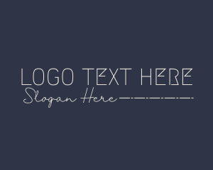 Typography - Elegant Quirky Business logo design