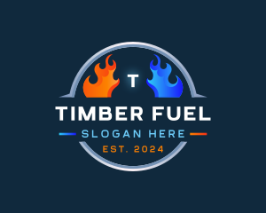 Heat Cold Fuel logo design