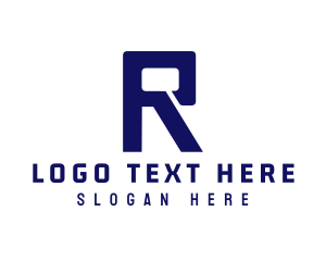 Computer - Modern Digital Letter R logo design