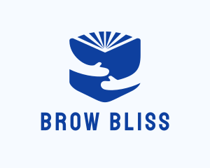 Blue Learning Book logo design