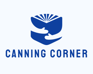 Blue Learning Book logo design