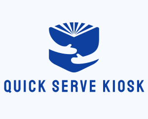 Blue Learning Book logo design