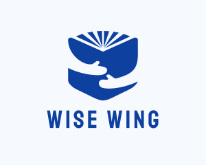 Blue Learning Book logo design