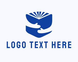 Tutoring - Blue Learning Book logo design