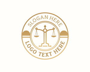 Paralegal - Justice Scale Law logo design
