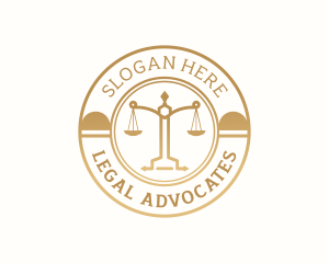 Justice Scale Law logo design