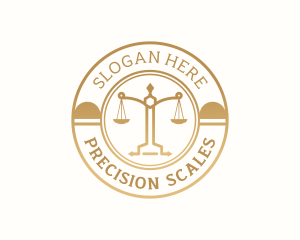 Justice Scale Law logo design