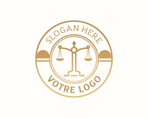 Scales Of Justice - Justice Scale Law logo design