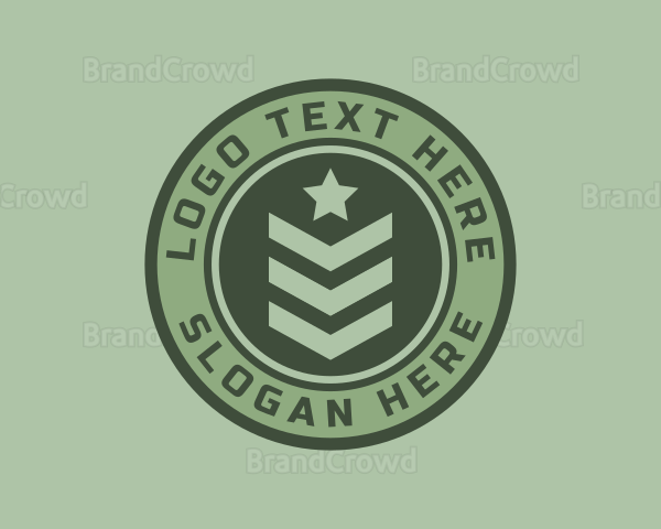 Military Officer Badge Logo