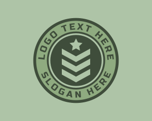 Hunting - Military Officer Badge logo design