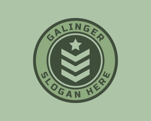 Fishing - Military Officer Badge logo design