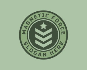 Military Officer Badge logo design