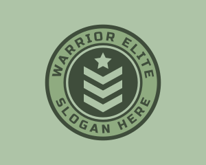 Military Officer Badge logo design