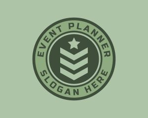 America - Military Officer Badge logo design