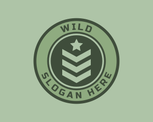 Soldier - Military Officer Badge logo design