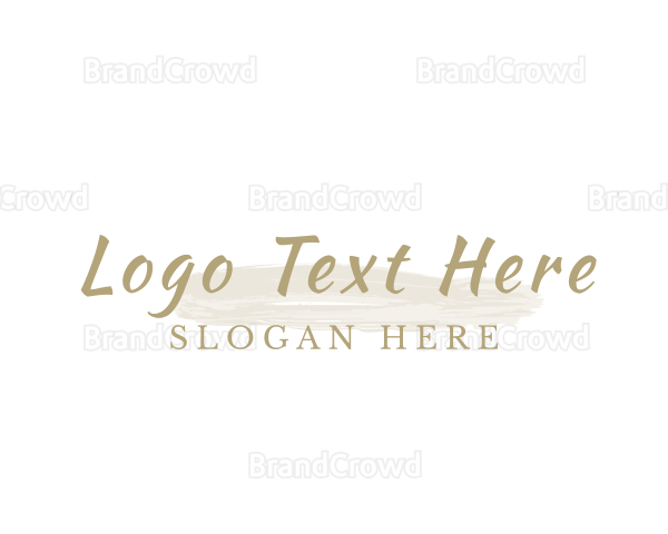 Beautiful Elegant Brush Logo