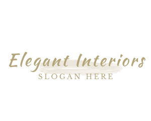 Beautiful Elegant Brush logo design