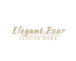 Beautiful Elegant Brush logo design