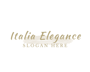 Beautiful Elegant Brush logo design