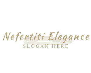 Beautiful Elegant Brush logo design