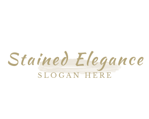 Beautiful Elegant Brush logo design