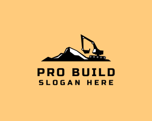 Contractor - Excavator Mountain Contractor logo design
