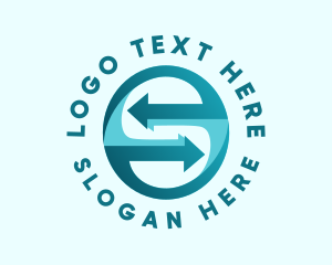 Moving Company - Trade Logistics Letter S logo design