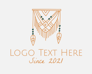 Green - Nature Boho Curtain logo design