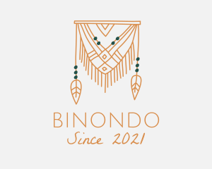 Macrame - Nature Boho Curtain logo design