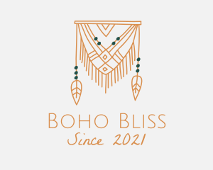 Nature Boho Curtain logo design