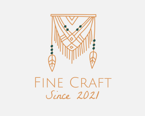 Nature Boho Curtain logo design