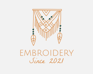 Nature Boho Curtain logo design