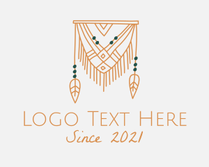 Textile - Nature Boho Curtain logo design
