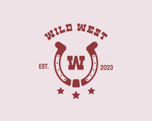 Western - Western Horseshoe Brand logo design