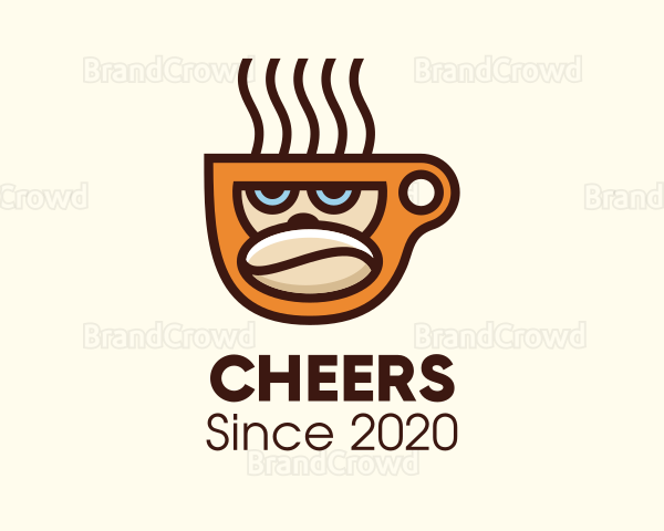 Gorilla Coffee Bean Cup Logo