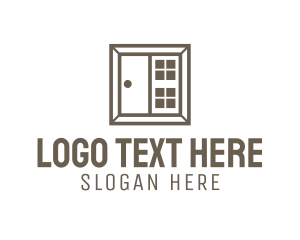 House Repair - Door Window Square logo design