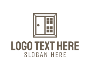 Hh - Door Window Square logo design