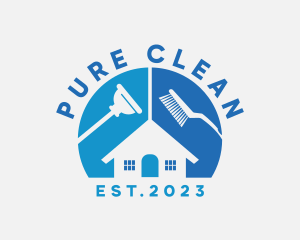 Home Janitorial Cleaning logo design