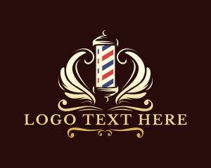 Vintage - Barber Wings Salon logo design