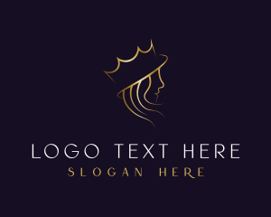 Royal Queen Hair Stylist logo design