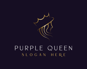 Royal Queen Hair Stylist logo design