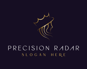 Royal Queen Hair Stylist logo design